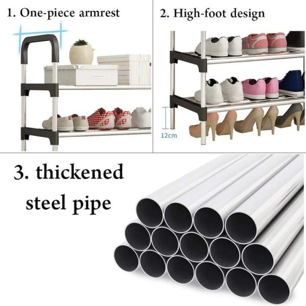 Multipurpose Premium Design Shoe Rack Non-breakable Floor Standing Shoes Rack