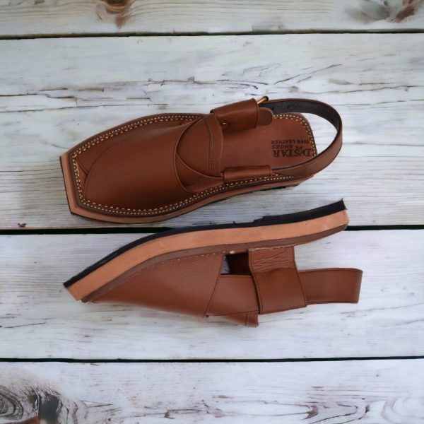 Capptan Brown Leather Shoes Kheri Sandal For Men (without Box)